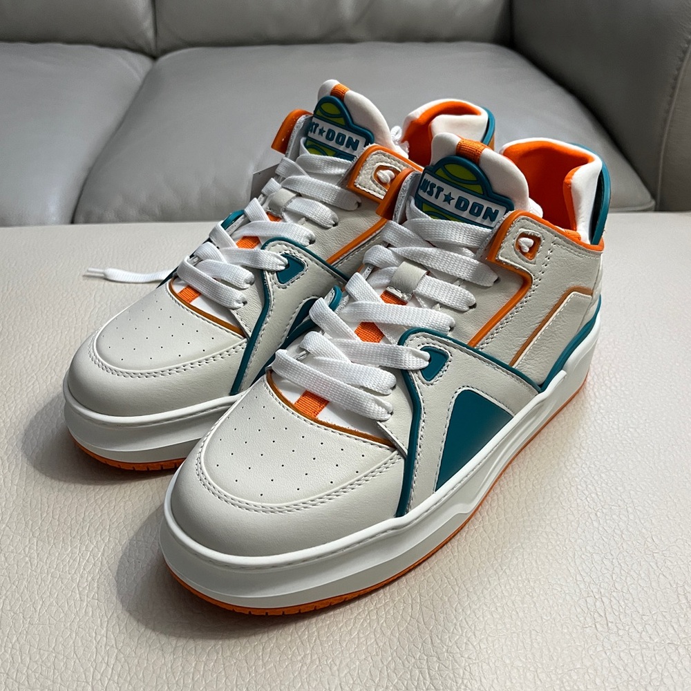 Just Don Tennis Courtside Mid Top Sneakers - Made in Italy - EU 41/M8W9.5